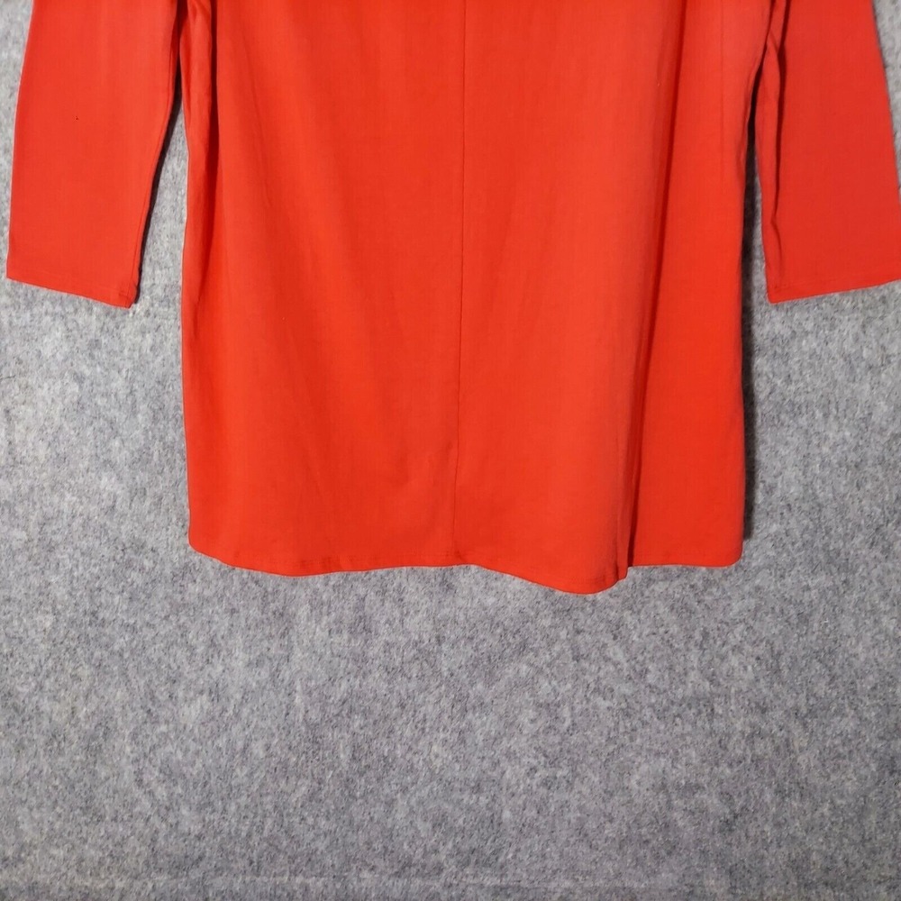 NWOT Victoria Secret Shirt S Minimalist Loose Plunge V Neck Stretch Red Casual - Picture 10 of 11
